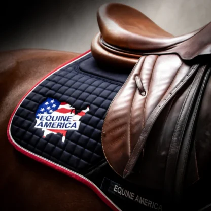 Equine America Jumping Saddle Cloth Navy