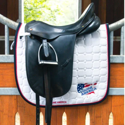 Equine America Dressage Saddle Cloth White