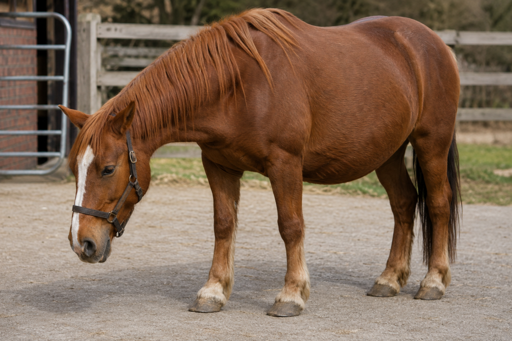 Horse at risk of laminitis
